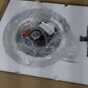 WUZUPS Chandelier Rustic Farmhouse Industrial Round Ceiling Pendant LED Light Fixture with Clear Glass Shades for Dining Room Kitchen Island Foyer Entryway, H 13" x W 10", E26 Base, Black