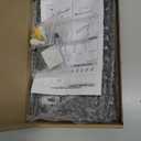 Lwenki Key Holder for Wall, Decorative Key and Mail Holder with Shelf Has Large Hooks for Bags, Coats, Umbrella  Paulownia Wood Key Hanger with Mounting Hardware (9.8W x 6.7H x 4.2D) (Black)