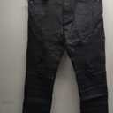 ZLZ Slim Fit Biker Jeans, Men's Super Comfy Stretch Skinny Biker Denim Jeans Pants (34, Black01)