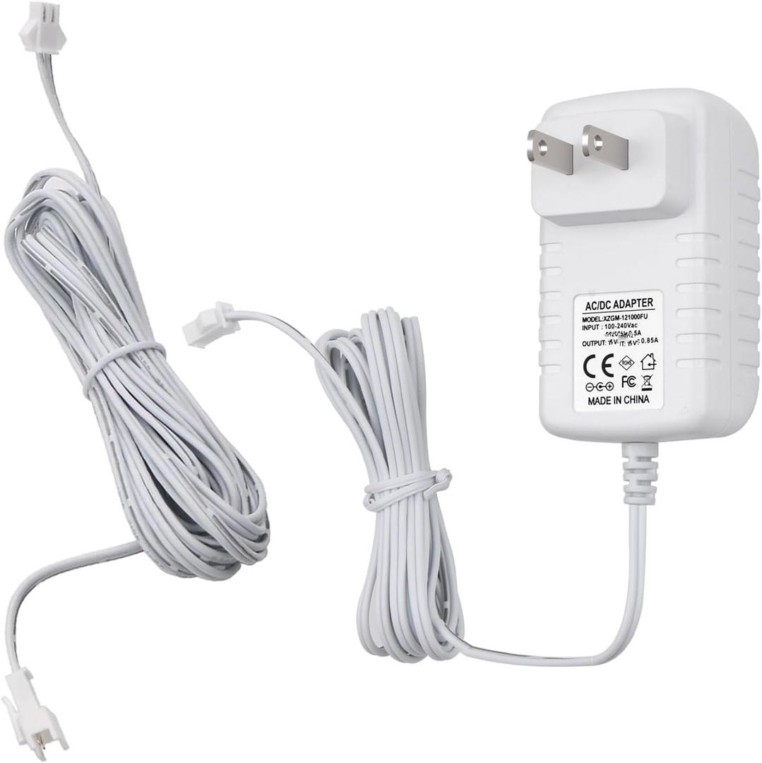 Replacement Charger for Somfy Sonesse ST30 and R28 Motors, Cordless Plug-in, Model 9020672