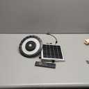 CREATESTAR Solar Pendant UFO Light 3000LM, Gazebo Indoor Outdoor Motion Sensor Dimmable Brightness Remote Control Waterproof for Patio Porch Garage Lights