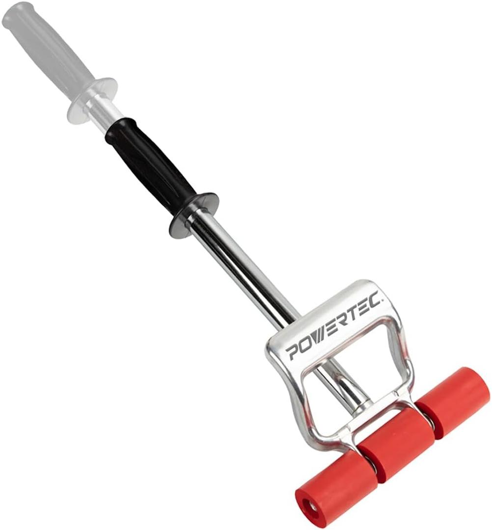 POWERTEC Extendable Floor and Wall Roller for Vinyl Flooring, Tile & Linoleum Roller with Extendable 17" to 27" Handle, 7.5" Wide for LVP, Veneer, Carpet, Wall Coverings, 1PK (71033V)