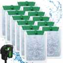 12PCS Medium Filter Cartridges Compatible with Tetra Whisper Bio-Bag Filter Cartridges Medium for 10i IQ10 PF10, Fish Tank Aquarium Filter Cartridges Compatible with Tetra Whisper Filter