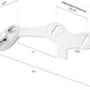 LUXE Bidet NEO 320 - Warm Water, Dual Nozzle, Self-Cleaning, Non-Electric Bidet Attachment for Toilet Seat, Adjustable Water Pressure, Rear & Feminine Wash (White)