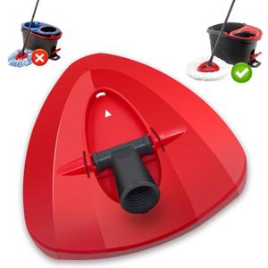 Easywring 1-Tank System,Mop Replacement Heads for O-Ceda Mop Replace Head, Spin Mop Heads Replacements, Microfiber Spin Mop Refills, Easy Cleaning Mop Head Replacement (Red Mop Base 1pcs)