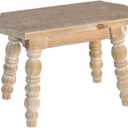 Wooden Bathroom Wood Foot Stool for Adults Kids, Bedside Step Planter Stool for Kitchen(Natural)