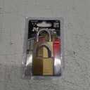 Master Lock 140T Solid Brass Padlocks.
Product Name: Master Lock 140T Solid Brass Padlock (2-pack) 
Key Features: The padlocks have a 1-9/16 inch (40mm) wide solid brass body that is strong and resists corrosion. The shackle is made of hardened steel