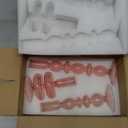 Hewory Glass Pink Candlestick Holders: Set of 3 Taper Candle Holders Vintage Candle Stick Candleholder, Colorful Glass Bubble Candleholders for Table Centerpiece, Wedding, Dinner, Party, Home Decor