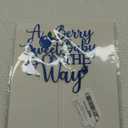Blue Glitter A Berry Sweet Baby is on the Way Cake Topper, Blueberry Oh Baby/Berry Sweet Girl, Blueberry Themed Baby Shower Party Decorations Supplies