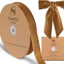 Copper Velvet Ribbon 1'' 25 Yards for Christmas Tree, Gift Wrapping, Flower Bouquet, Wreath Decorations, Bow Making (1 x 900 in)