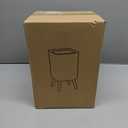 WanWanKa Mini White Plastic Trash Can, 2.6 Gallon Capacity, Slim Design, Anti-Odor, Easy to Clean, Suitable for Any Place