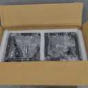 MDENLT 2 Pack Motion Sensor Outdoor Wall Lights,Updated Dusk to Dawn Outdoor Lighting, Exterior Light Fixtures Wall Mount With Water-Rippled Glass,Waterproof Black Porch Light Outside Lights for House