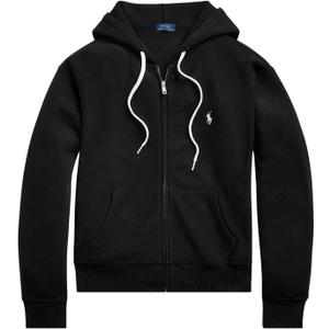 Polo Ralph Lauren Women's Full Zip Hoodie (Large, Luxury Black)