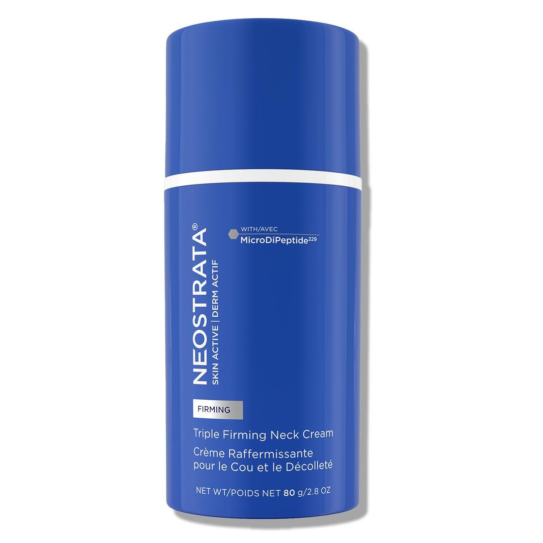 NEOSTRATA Triple Firming Neck Cream, New & Improved Formula - with MicroDiPeptide229, NeoGlucosamine, and Bakuchiol, Fragrance-free, Oil-Free, Dcolletage Rejuvenating Cream For all Skin Types, 80 g.