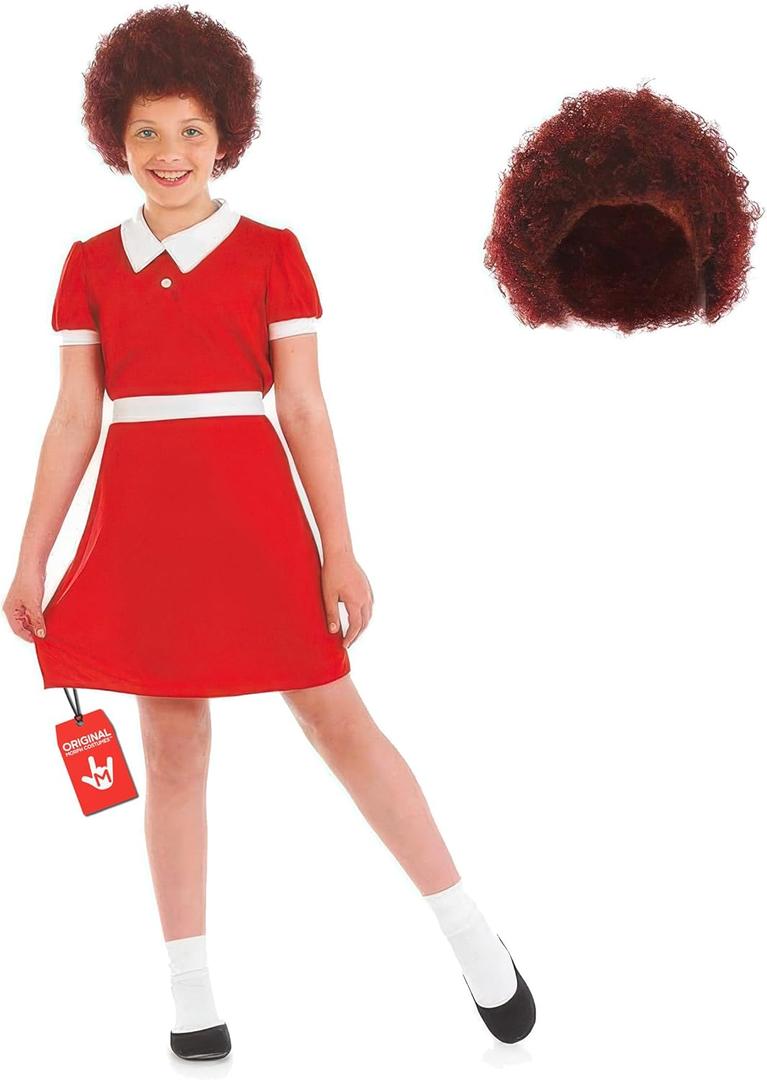 fun shack Little Orphan Costume for Girls, Little Orphan Costume Kids, Book Characters Costumes for Kids, (Medium)
