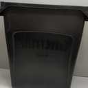 Rubbermaid Commercial Products Slim Jim Plastic Rectangular Trash/Garbage Can/Bin with Venting Channels, 16 GAL, Black, for Kitchens/Classrooms/Offices/Back of House