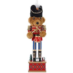 Christmas Decorations Nutcracker Ornament,6.3 Inch Wooden Traditional Nutcracker,Festive Collectible Christmas Nutcracker,Painted Nutcracker Figures Party Tabletop Thanksgiving Decor(Mouse King)