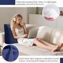 Back Support Pillow for Couch Bed Rest Back Pillow with Removable Cover, Comfortable Back Pillows for Sitting in Bed or Sofa for Living Room, Bedroom, and Home Decor, 23.6*5*19.7in