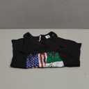 MEXICAN ROOTS | Half American Flag | MEXICO Tank Top (Small, Black)