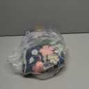 2x6 Hallway Floral Rug Runner: Washable Non Slip Low Pile Area Rug for Kitchen Front Door Soft Water Resistant Carpet for Bathroom Light Weight Durable Floor Mat for Bedroom Nursery(2x6/Blue/Purple)