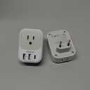 2 Pack European Plug Adapter USB C, TESSAN US to Europe Adapter 4 Outlets 3 USB Charger, Type C International Power Adaptor to Italy Spain France Portugal Iceland Germany, Europe Travel Essentials