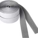 BRAVESHINE 16.5FT Hook and Loop Tape Roll with Adhesive - 1.2 Inch Fabric Fasteners Tape Double-Sided Backing Stick On Hook and Loop Strips for Sewing, Crafting, Mounting or Anti Slip Use - Grey