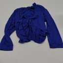 SSOULM Women's 3/4 Sleeve Open Front Bolero Shrug Cardigan, Size S