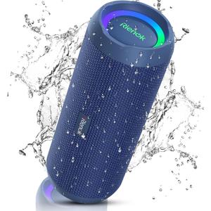 RIENOK Portable Bluetooth Speaker 30W Dual Pairing True Wireless Stereo HD Sound IPX7 Waterproof Outdoor Sport Shower Wireless Speaker Bluetooth 5.3 for Home Party