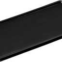 Ceramic Bathroom Sink Tray - Small Rectangle Kitchen Organizer for Jewelry, Towel, Candles, Soap, Perfume - Decoration for Tub, Restroom, Toilet - Small Black (7.9" x 3.5" x 1.2")