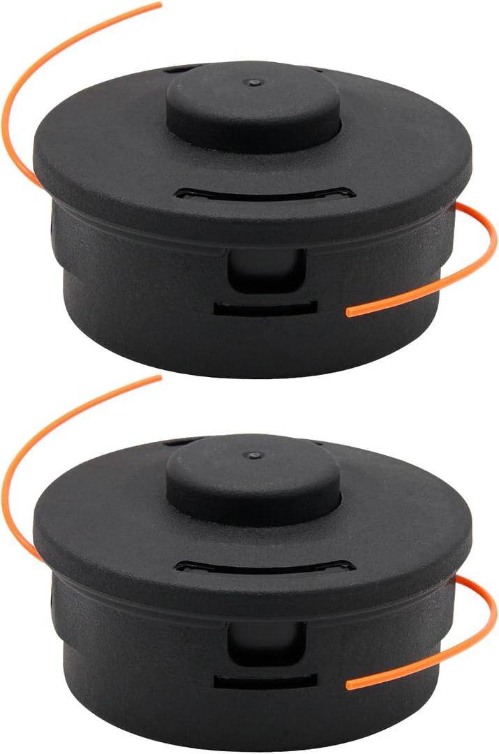 25-2 Bump Feed Trimmer Head Fit for Stihl FS55 FS55R FS56RC FS90R KM55 FS56 FS70 FS80 FS80R FS85 FS90 FS100RX FS120 FS130 FS200R Weed Eater String Trimmer replace 4002 710 2191 4002 710 2108 (Pack of 2)