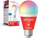 Sengled Smart Light Bulbs, Color Changing Alexa/Bluetooth Mesh, Dimmable LED Bulb A19 E26 Multicolor, High CRI, High Brightness, 8.7W 800LM, 1Pack (Full Color (16 Millions))