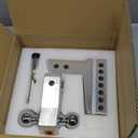 Tlvuvmo Adjustable Trailer Hitch, 8 Inch Drop Hitch Ball Mount (Fits 2-Inch Receiver), 12,500 LBS GTW, (2" & 2-5/16") Chrome Plated Steels Balls, Aluminum Tow Hitches with Two Anti-Theft Pins Locks