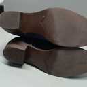 Women Vintage Embroidered Cowboy Boots Mid Calf Pointed Toe Knee High Western Boots Chunky Stacked Heel Pull On Mid Calf Cowgirl Boots V Cut Retro Casual Street Party, Size 9