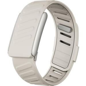 Yarise Compatible with Whoop 5.0 ONE&PEAK/MG-ECG Silicone Sport Strap, Replacement Sportflex Wristband for Men and Women, Adjustable Breathable Waterproof Whoop Watch Strap (All white)