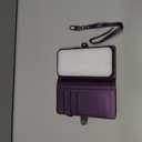 Defencase for iPhone 17 Magnetic Wallet Case Compatible with Magsafe with RFID Blocking Zipper Pocket & Card Holder for Women Men PU Leather Strap Detachable Case for iPhone 17 (6.3 inch), Purple