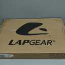 LAPGEAR Home Office Pro Lap Desk with Wrist Rest, Mouse Pad, and Phone Holder - Black Carbon - Fits up to 15.6 Inch Laptops 