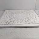 Painting ORNAMENT White 12 x 35,5 inch, 3 Panels