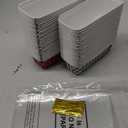 50 Sets Christmas Paper Loaf Pan 6.3 x 2.2 x 2.2 Inch Disposable Loaf Pan Liners with Clear Plastic Bags and Ties Paper Baking Pans Rectangle Baking Mold for Bread Cake Bakery(Plaid Style)