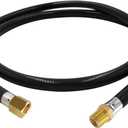 MCAMPAS 1/4 Inch NPT Propane Appliance Extension 5 Feet High Pressure Hose For Gas grills, Turkey Fryers, Fire Pit, Mr Heater.RV Equipment Etc- 1/4" Male NPT x 1/4" Female NPT