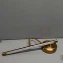 Dimmable Picture Lights - Modern 7W LED Wall Sconces for Paintings, 16.54" Long, 3000K Warm Light, Brass Golden Finish - Indoor Hallway Lighting Fixtures with Hard-Wired Connection