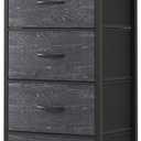 Sweetcrispy 4 Drawer Dresser, Tall Storage Cabinet for Bedroom and Closet, 11.8"D x 17.7"W x 37.5"H