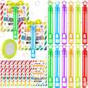 36 Pcs End of Year Gifts Mini Bubble Wands Gift Cards Set End of Year Gifts for Students Kids Bubble Party Favors with Tag Ribbon for Graduation Party Summer Goodie Bag Stuffers, 3.94 inches