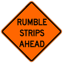 Rumble Strips Ahead - Bone Safety Signs