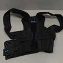 Posture Corrector for Women and Men, Upgraded Back Brace with Enhanced Support, Shoulder Straightener with Cushioned Shoulder Pads & Underarm Pain Relief Strap, Size M (Upper Waist: 35.4"-41.3") (Black)