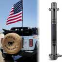 Antenna Mount Flagpole Holder Flagpole Bracket Multi-Function Tailgate Hinge Mounted for Ford Bronco Accessories