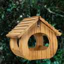 BalterFF Bird Feeders for Outdoors,Wooden Unique Seed Sunflower Food Feeder Blue Cardinal Finch Backyard Platform Balcony Gazebo Tree Fence Wall Mount Effortless Holder Automatic Buddy