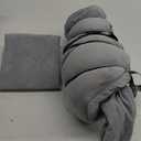 Momcozy CozyPro Nursing Pillow - All Around Lumbar & Arm Support - Safety Fence, Firm & Springy Memory Foam-Stable, Ergonomic Support, Easier Breastfeeding, Wider Cushion, Adjustable, Removable Cover