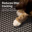 PETLIBRO Cat Litter Mat, Leak-Proof & Anti-Slip, 25.6'' x 26.7'' Large Litter Mat, Durable Litter Trapping Mat, Easy to Clean