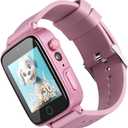 Smart Watch for Kids Boys: 1.54 IPS Touch Screen, 300K Pixel Camera, 26 Games, Learning Cards, Pedometer - Gift for Kid (Light Pink)