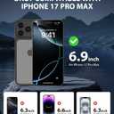 GIGIKISS 2 Pack for iPhone 17 Pro Max Matte Screen Protector 6.9 inch, Anti-Fingerprint Anti-Glare Screen Protector Tempered Glass Easy Installation
